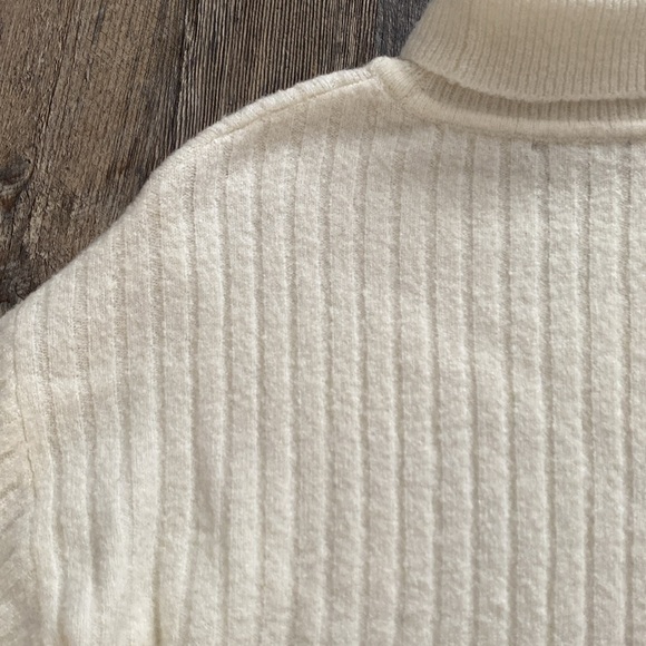 ASOS Cream Ribbed Turtleneck Sweater - Picture 3 of 5